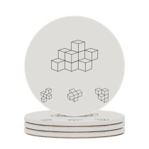 yanfind Ceramic Coasters (round) Plaster Ideas Empty Cube Creativity Border Generated Technology Design East Art Abstract Family Game Intellectual Educational Game Jigsaw Puzzle Toy Set