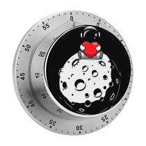 yanfind Timer Dark Love Heart Astronaut Planet Outer Space AMOLED Cute 60 Minutes Mechanical Visual Timer