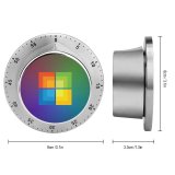 yanfind Timer Technology  Colorful Gradient 60 Minutes Mechanical Visual Timer