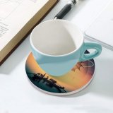 yanfind Ceramic Coasters (round) Thiago Garcia Fantasy  Boats Planet Surreal Family Game Intellectual Educational Game Jigsaw Puzzle Toy Set