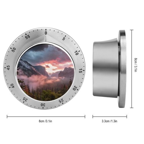 yanfind Timer Todd Scarbrough Yosemite National Park Valley Misty Morning 60 Minutes Mechanical Visual Timer