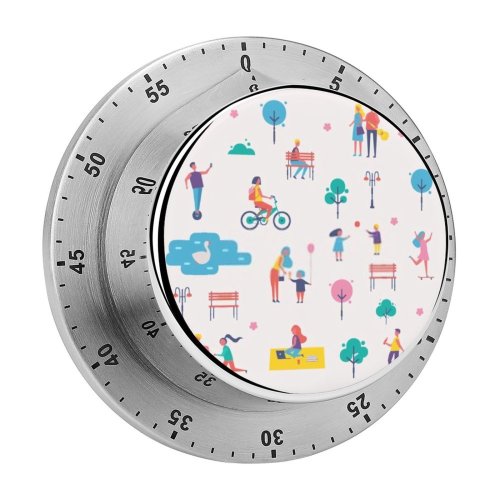 yanfind Timer Lighter Pet Athletic  Fitness Couple Outside Girl Boy   Guitar 60 Minutes Mechanical Visual Timer