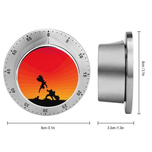 yanfind Timer Jorge Hardt Minimal V Superman Silhouette Gradient 60 Minutes Mechanical Visual Timer