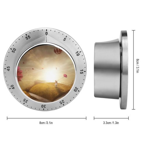 yanfind Timer Comfreak Fantasy Purple Tree Autumn Girl Dream Sunlight 60 Minutes Mechanical Visual Timer