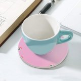 yanfind Ceramic Coasters (round) Sincerely Media Quotes Fight Like Girl Letters Girly Popular Quotes Family Game Intellectual Educational Game Jigsaw Puzzle Toy Set