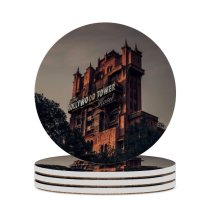 yanfind Ceramic Coasters (round) Images Creepy Building Buena Mansion Wallpapers Halloween Lake Architecture Happy Spooky States Family Game Intellectual Educational Game Jigsaw Puzzle Toy Set