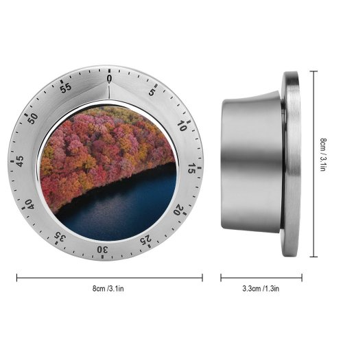 yanfind Timer Aaron Burden Colorful Forest Trees Aerial Lake River Scenic 60 Minutes Mechanical Visual Timer