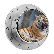 yanfind Timer Tambako Jaguar Young Tigress Yawning Wild Big Cat  Closeup Carnivore 60 Minutes Mechanical Visual Timer
