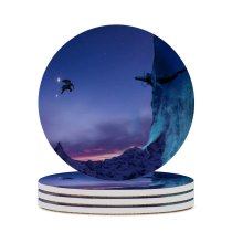 yanfind Ceramic Coasters (round) Ferhad Memmedov Graphics CGI Fantasy Elephant Whale Lands End Sky Underwater Family Game Intellectual Educational Game Jigsaw Puzzle Toy Set