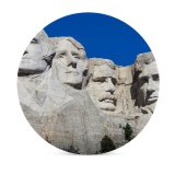 yanfind Ceramic Coasters (round) Collins Mount Rushmore Presidents  Hills Sky  Washington Thomas Jefferson Theodore Family Game Intellectual Educational Game Jigsaw Puzzle Toy Set