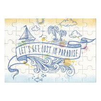 yanfind Picture Puzzle Island Sky Palm Beach Fish Rope Turquoise Tree Sea Calligraphy Cloud Sailboat Family Game Intellectual Educational Game Jigsaw Puzzle Toy Set