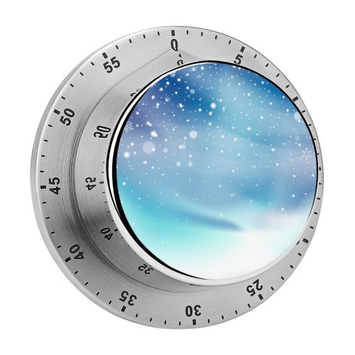 yanfind Timer Snowing Christmas Snow Ornament Tree Abstract Poland Blizzard Winter Forest 60 Minutes Mechanical Visual Timer