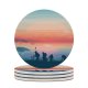 yanfind Ceramic Coasters (round) Coyle Lifestyle Goonies Morning Sunrise Silhouette Minimal Art Landscape Panorama Family Game Intellectual Educational Game Jigsaw Puzzle Toy Set