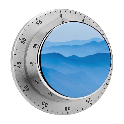 yanfind Timer Joe DeSousa Dubrovnik Hills Foggy Landscape Croatia 60 Minutes Mechanical Visual Timer