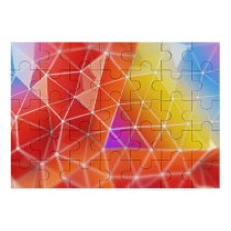 yanfind Picture Puzzle Abstract Colorful Triangles Gradients Polygonal Family Game Intellectual Educational Game Jigsaw Puzzle Toy Set