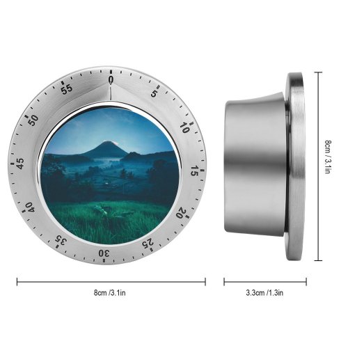 yanfind Timer Aron Visuals Mount Agung Volcano Rice Fields Bali   Starry Sky 60 Minutes Mechanical Visual Timer