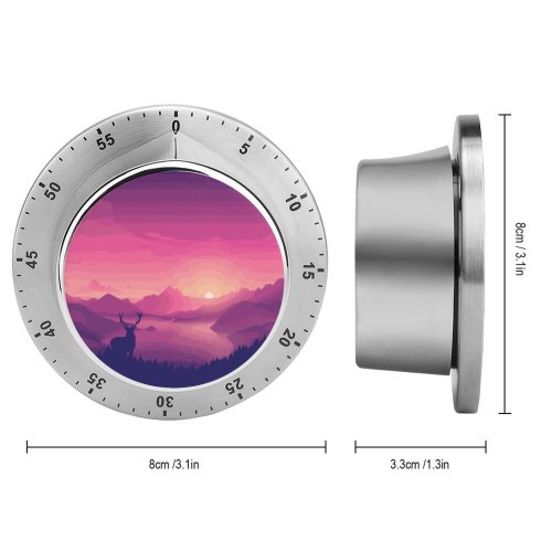 yanfind Timer Coyle Scenery Lakeside Sunset Lake Landscape Scenic Panorama 60 Minutes Mechanical Visual Timer