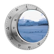 yanfind Timer Ushuaia Snowcat Snow Lake   Mountainous Landforms Sky Winter Arctic Natural 60 Minutes Mechanical Visual Timer