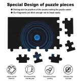 yanfind Picture Puzzle Abstract Dark Circles Illusion Spiral Rings Family Game Intellectual Educational Game Jigsaw Puzzle Toy Set