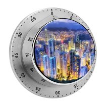 yanfind Timer Trey Ratcliff Hong Kong City Aerial Night Lights Cityscape Sunset Skyscrapers Vibrant 60 Minutes Mechanical Visual Timer
