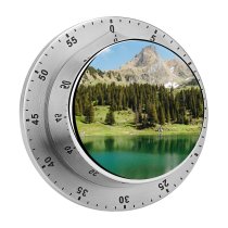 yanfind Timer Gantrischseeli Lake Pine Trees Spring Reflection  Peak Switzerland 60 Minutes Mechanical Visual Timer