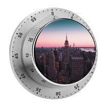 yanfind Timer Timo  Empire State Building York City Cityscape Sunset City Lights Urban 60 Minutes Mechanical Visual Timer