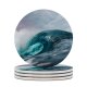 yanfind Ceramic Coasters (round) Ocean  High Tides Family Game Intellectual Educational Game Jigsaw Puzzle Toy Set