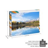 yanfind Picture Puzzle Destin Mount Hutton Lake Landscape Reflections Zealand Family Game Intellectual Educational Game Jigsaw Puzzle Toy Set
