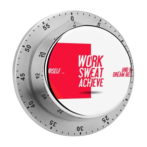 yanfind Timer Quotes Challenge Yourself Make Your Dream Become Reality Work Sweat Achieve Inspirational 60 Minutes Mechanical Visual Timer
