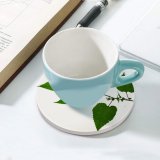 yanfind Ceramic Coasters (round)  Plant Leaf Leaves Flower Tree  Birch Swamp Flowering Elm Twig Family Game Intellectual Educational Game Jigsaw Puzzle Toy Set