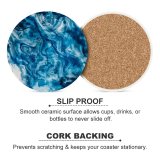 yanfind Ceramic Coasters (round) Motion Clean Wind Light Watercolor Sea Craft Vibrant Chaos Painterly Turquoise Sky001 Family Game Intellectual Educational Game Jigsaw Puzzle Toy Set