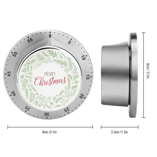 yanfind Timer Design Doodle Fashioned Tree  Event Forest Wreath Space Ornament Retro Art 60 Minutes Mechanical Visual Timer