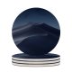 yanfind Ceramic Coasters (round) MacOS Mojave Sand Dunes Mojave Desert California Night Dark Family Game Intellectual Educational Game Jigsaw Puzzle Toy Set