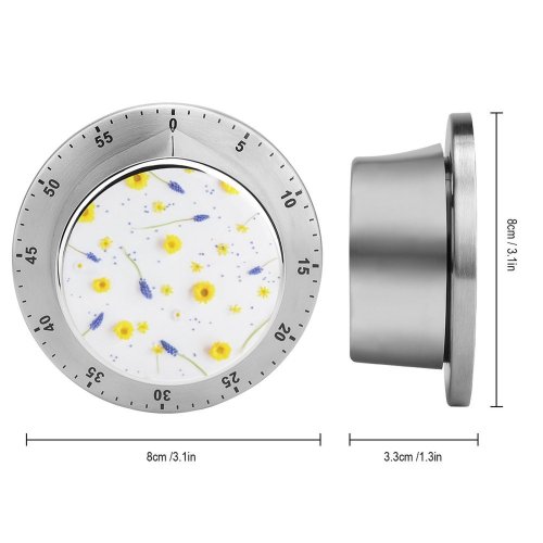 yanfind Timer Arrangement Layout Purple Blooming  Wedding Above Flatlay Garden Table Overhead Mother 60 Minutes Mechanical Visual Timer