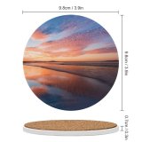 yanfind Ceramic Coasters (round) Sunset Horizon Reflections Noosa Beach Queensland Australia Family Game Intellectual Educational Game Jigsaw Puzzle Toy Set