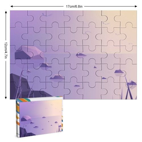 yanfind Picture Puzzle Abstract Rocks Reflections Landscape  Watery Wetland Humid Beautiful Pond Texture Fantasy Family Game Intellectual Educational Game Jigsaw Puzzle Toy Set