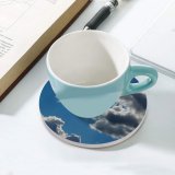 yanfind Ceramic Coasters (round) Summer Clouds Grey Sky Desktop Cloud Daytime Cumulus Atmosphere Meteorological Sunlight Azure Family Game Intellectual Educational Game Jigsaw Puzzle Toy Set