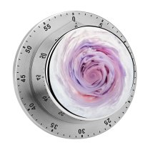 yanfind Timer Pastel Liquid England UK London Art Coral Directly   Purple Flower 60 Minutes Mechanical Visual Timer
