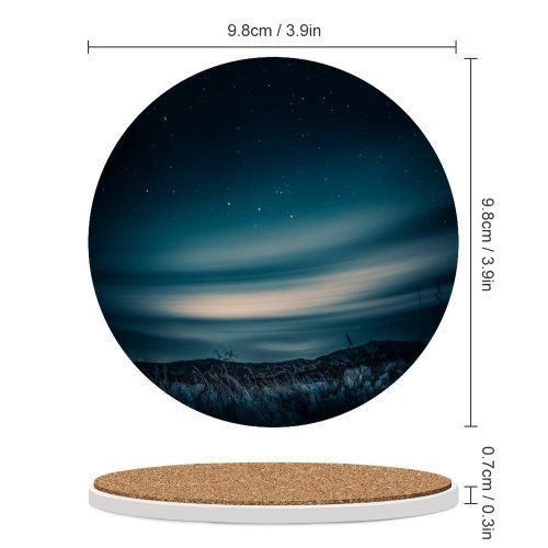 yanfind Ceramic Coasters (round) Grafixart Aurora Borealis Night Sky  Landscape Starry Sky Family Game Intellectual Educational Game Jigsaw Puzzle Toy Set