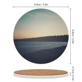 yanfind Ceramic Coasters (round) City Sky Sunlight Destinations Promenade Waterfront Sunset Gulf Sea Outdoors Cloud Architecture Family Game Intellectual Educational Game Jigsaw Puzzle Toy Set