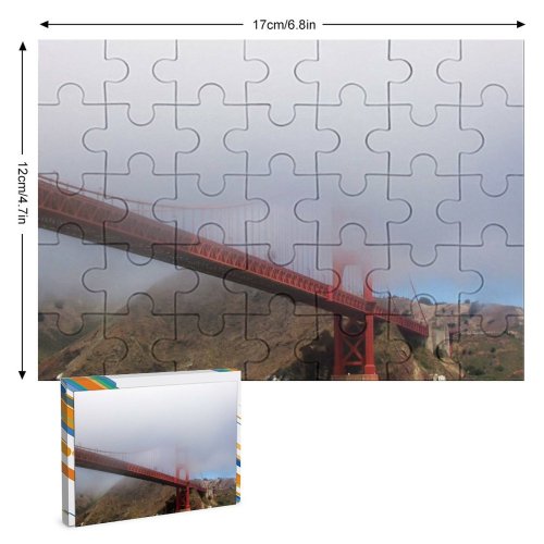 yanfind Picture Puzzle Golden Gate  Bay Bridges  Francisco California Atmospheric Fixed  Fog Family Game Intellectual Educational Game Jigsaw Puzzle Toy Set