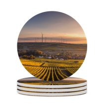 yanfind Ceramic Coasters (round) Enviromental Images Engine Mölsheim Renewable Landscape  Enviroment Agriculture Wine Energy Wind Family Game Intellectual Educational Game Jigsaw Puzzle Toy Set
