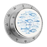 yanfind Timer Underwater  Fins Delicacy Vitamins Raw Tasty Season Blurry Mediterranean Sink Delicious 60 Minutes Mechanical Visual Timer