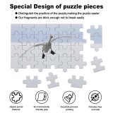 yanfind Picture Puzzle Whooper  Landing  Lake Snow Bird Beak Seabird Gull Wing Flight Family Game Intellectual Educational Game Jigsaw Puzzle Toy Set