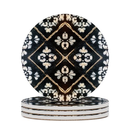 yanfind Ceramic Coasters (round) Chinese Tropical Architecture Singaporean Tile Ceramics Destinations Tradition City Travel Tiled Singapore Family Game Intellectual Educational Game Jigsaw Puzzle Toy Set