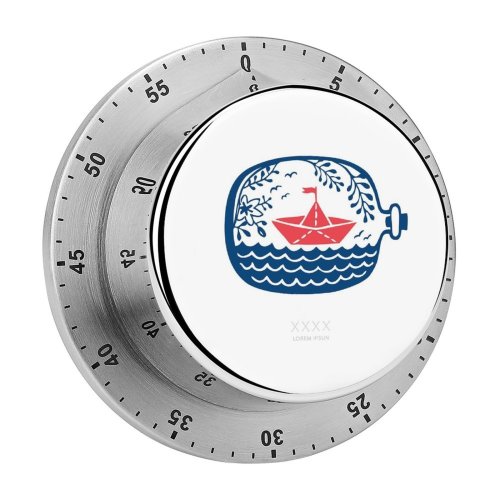 yanfind Timer Sea Folded Ideas Jar Bottle Ocean Art Cork Pacific Decoration Design Freshness 60 Minutes Mechanical Visual Timer