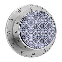 yanfind Timer Spanish Portuguese Arabic Flooring Mexican Seamless Ceramics Flower Retro  Moroccan Tradition 60 Minutes Mechanical Visual Timer