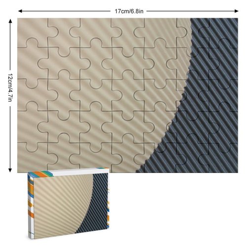yanfind Picture Puzzle Corrugated Beige Metal Architecture Tints Shades Composite Family Game Intellectual Educational Game Jigsaw Puzzle Toy Set