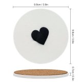 yanfind Ceramic Coasters (round) Ed Robertson Love Heart Family Game Intellectual Educational Game Jigsaw Puzzle Toy Set