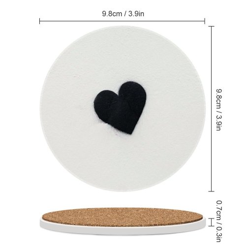yanfind Ceramic Coasters (round) Ed Robertson Love Heart Family Game Intellectual Educational Game Jigsaw Puzzle Toy Set
